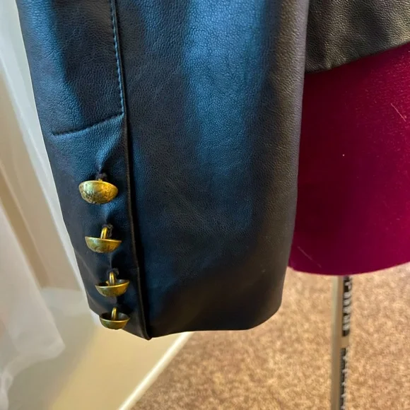 COPY - Vince Camuto faux leather military jacket - Picture 4 of 5